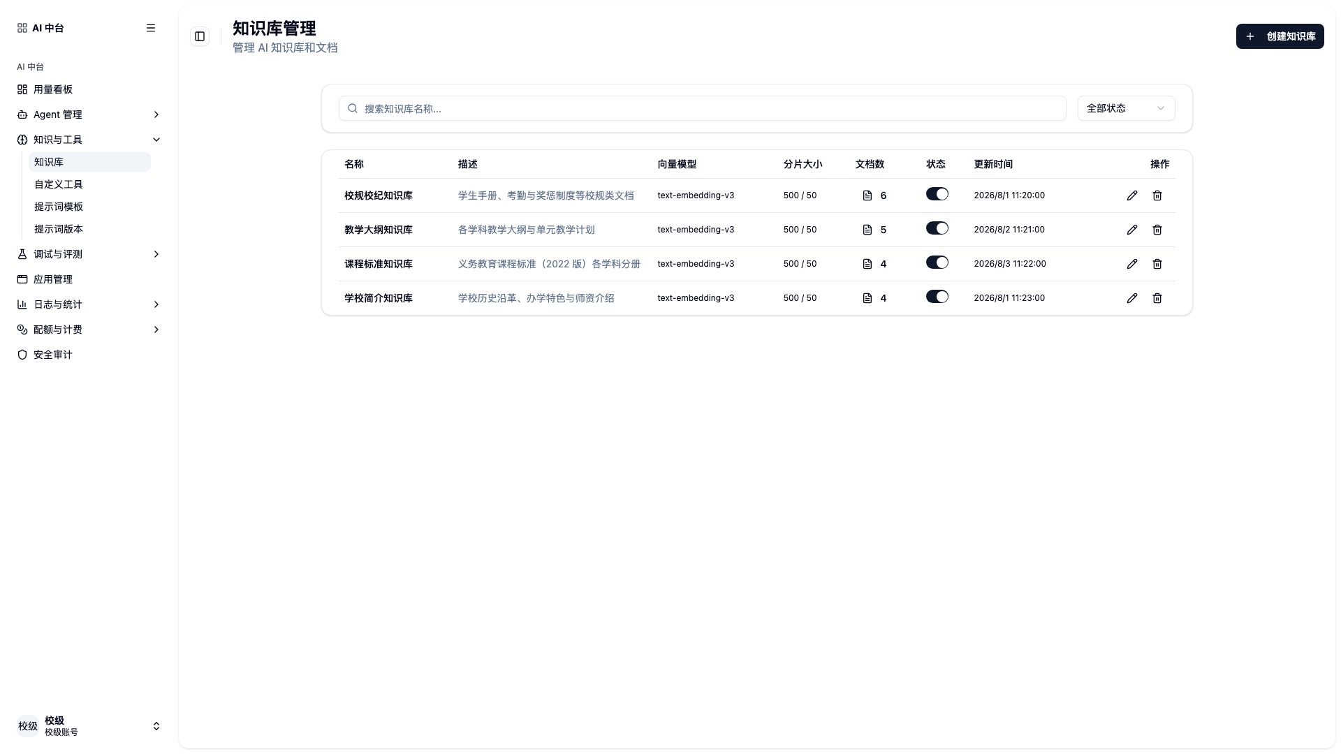 知识与话术页面